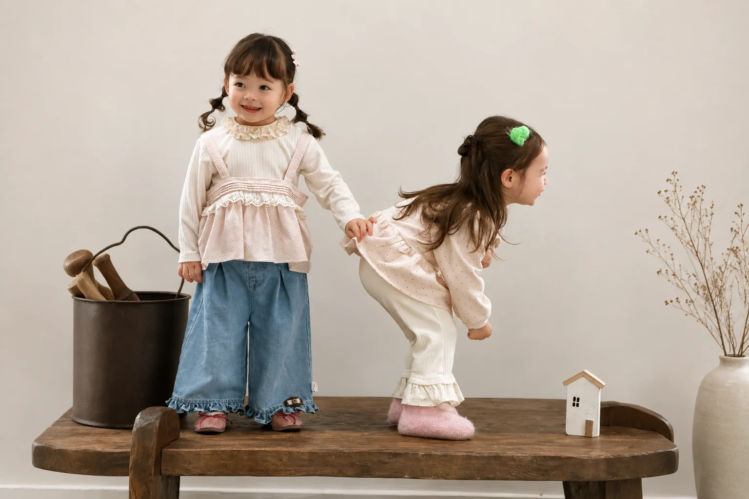 Kidswear development materials and apparel samples
